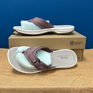 Clark cloudsteppers purple breeze sea sandals with box